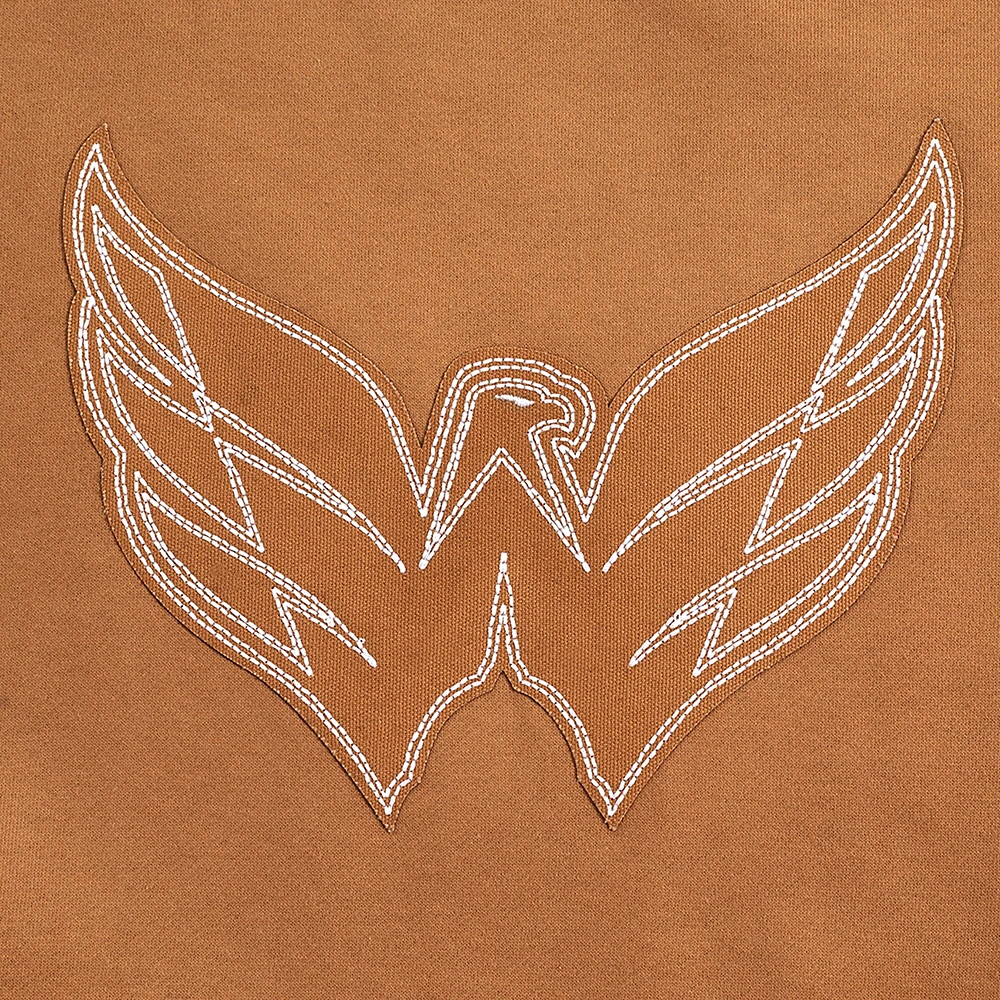 Men's Pro Standard  Brown Washington Capitals Paint the City Pullover Sweatshirt
