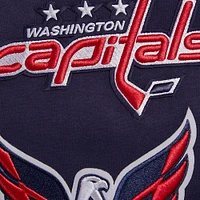 Men's Pro Standard Navy Washington Capitals Classic Chenille Full-Zip Hoodie Jacket
