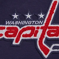 Men's Pro Standard Navy Washington Capitals Classic Chenille Full-Zip Hoodie Jacket
