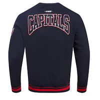 Men's Pro Standard Navy Washington Capitals Crest Emblem Pullover Sweatshirt
