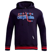 Men's Pro Standard Navy Washington Capitals Retro Classic Fleece Pullover Hoodie