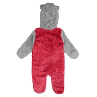 Newborn & Infant Red Washington Capitals Game Nap Teddy Fleece Bunting Full-Zip Sleeper