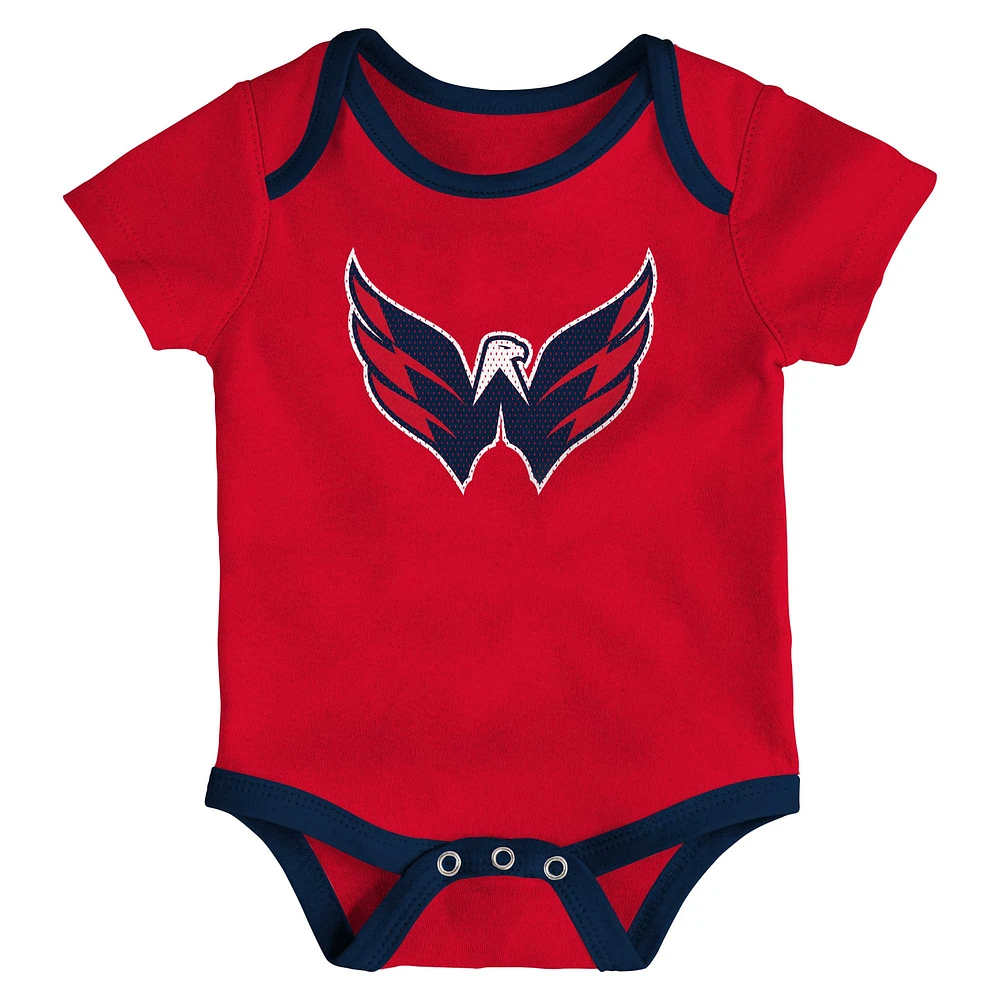 Newborn & Infant Washington Capitals Legend Three-Piece Bodysuit Set