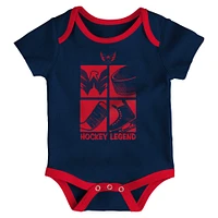 Newborn & Infant Washington Capitals Legend Three-Piece Bodysuit Set