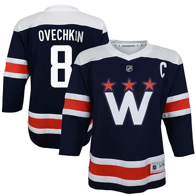 Préscolaire Alexander Ovechkin Navy Washington Capitals 2020/21 Alternate - Réplique de maillot de joueur