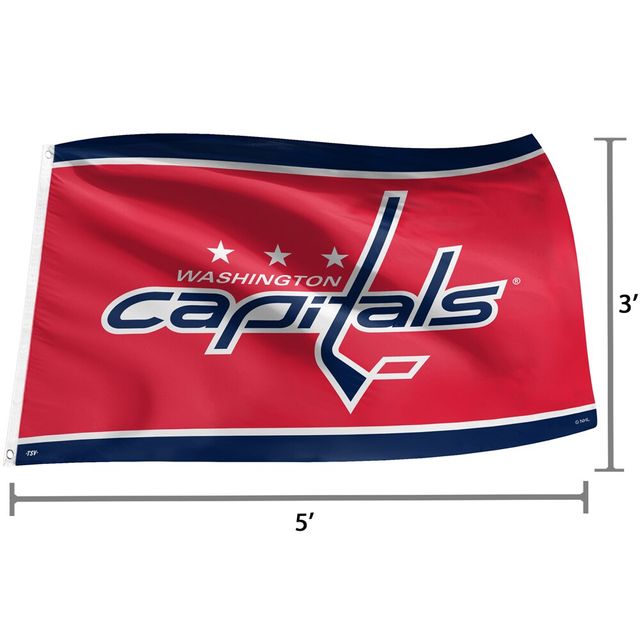 The Sports Vault Washington Capitals - Drapeau 3 pi x 5 pi