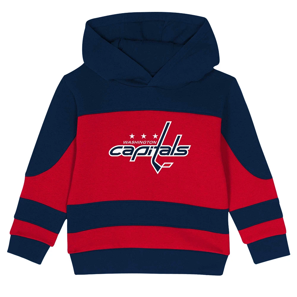 Toddler Navy/Red Washington Capitals Puck Hero Fleece Hoodie and Sweatpants Set