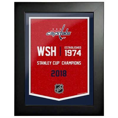 Washington Capitals - 12'' x 16'' Team Empire Framed Artwork