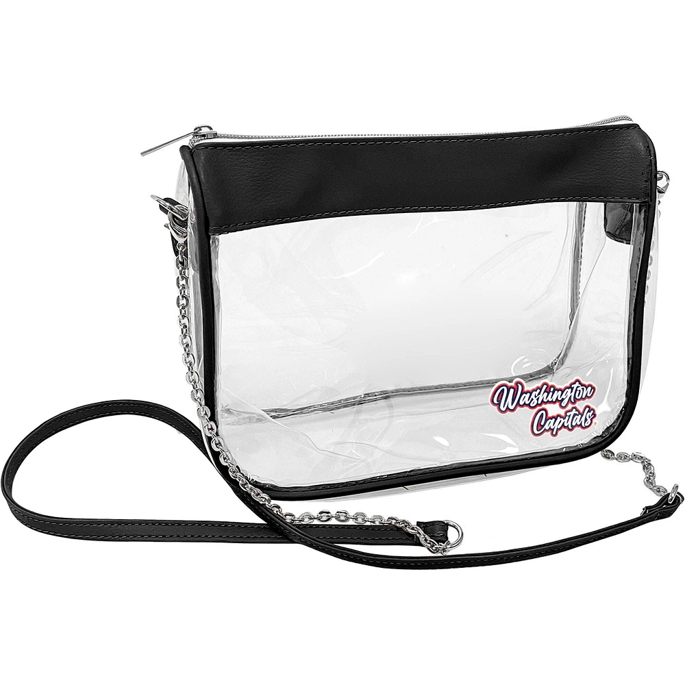 Sac à bandoulière transparent pour stade Hype des Capitals de Washington