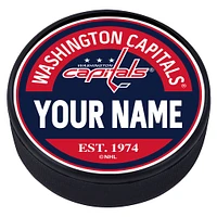 Washington Capitals - Personalized Block Textured Puck