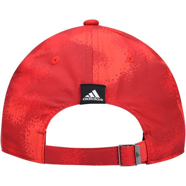 Casquette ajustable camouflage souple adidas Washington Capitals pour femmes, rouge