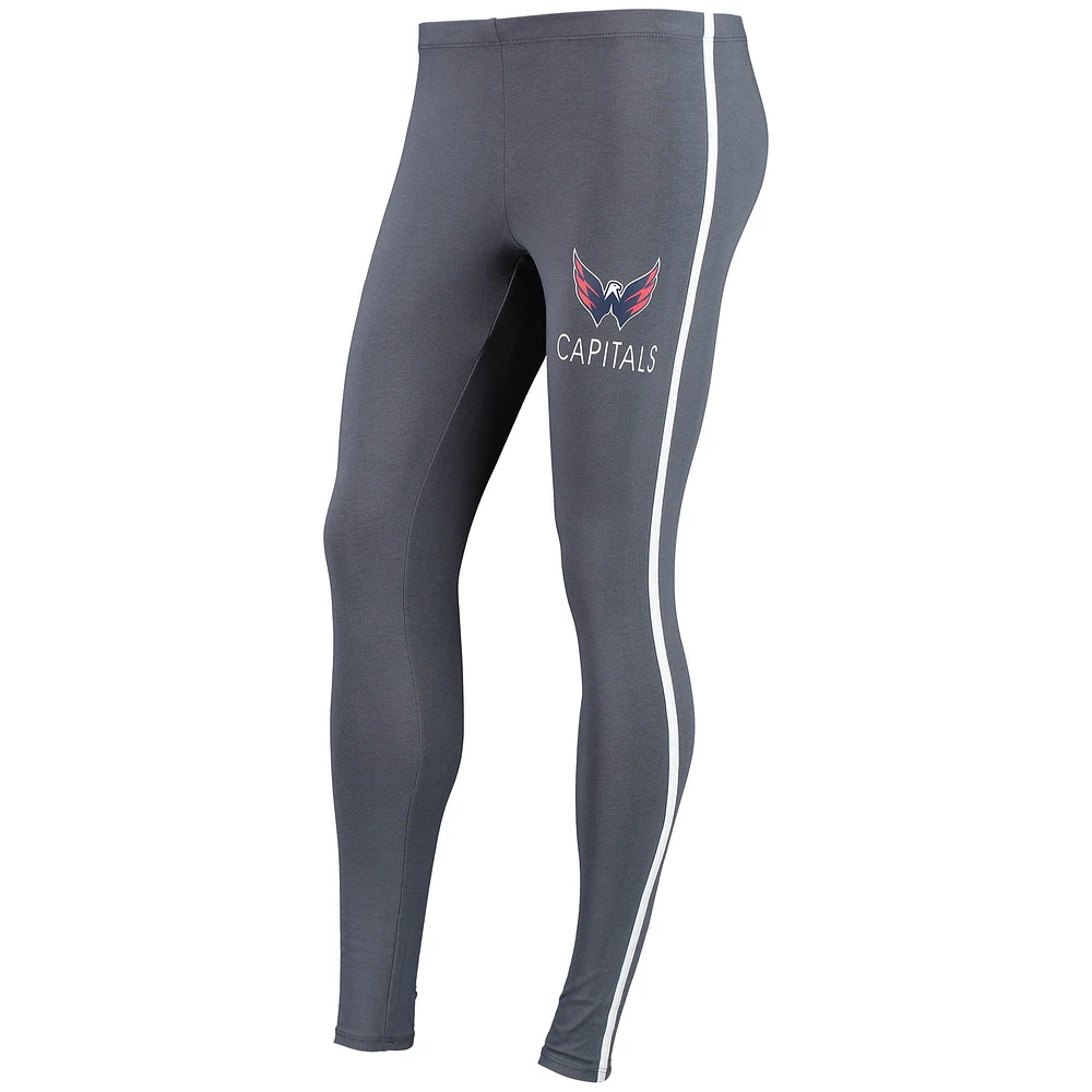 Women's Concepts Sport White/Charcoal Washington Capitals Sonata T-Shirt & Leggings Set