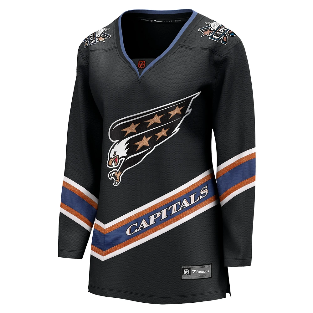 Women's Fanatics Black Washington Capitals Special Edition 2.0 Breakaway Blank Jersey