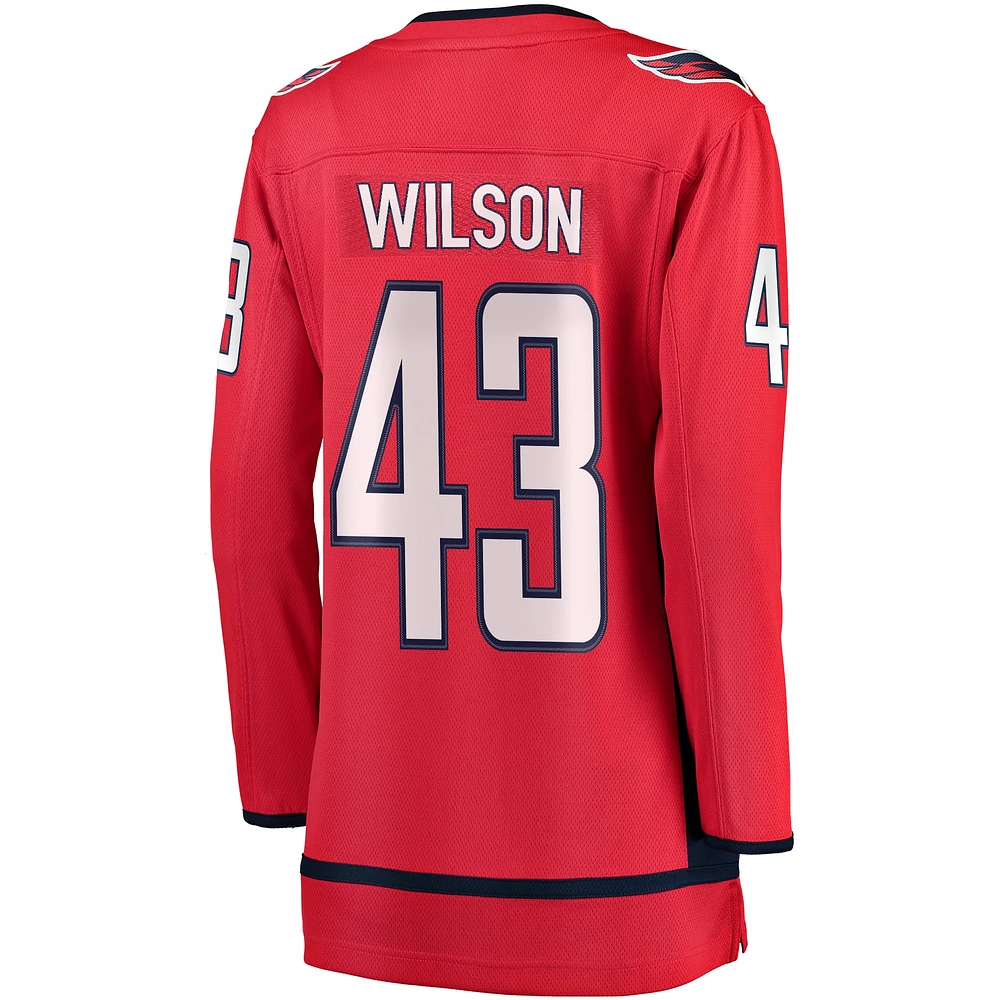 Women's Fanatics Tom Wilson Red Washington Capitals Breakaway Player Jersey