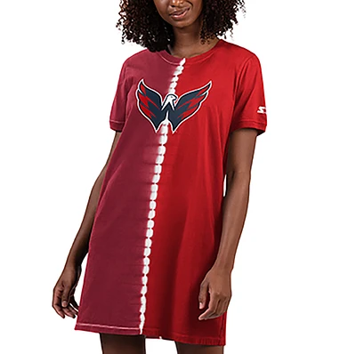 Women's Starter  Red Washington Capitals Ace Tie-Dye Sneaker Dress