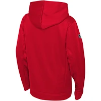 Youth Fanatics Red Washington Capitals Authentic Pro Pullover Hoodie
