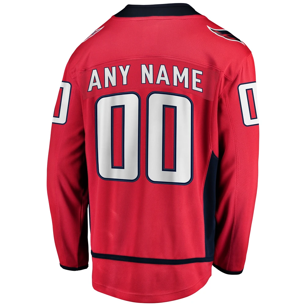 Youth Fanatics Red Washington Capitals Breakaway - Custom Jersey