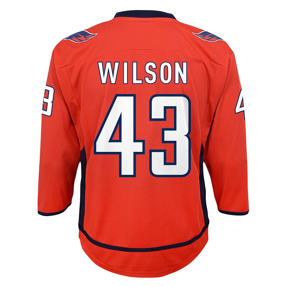 Youth Tom Wilson Red Washington Capitals Home Replica Player Jersey