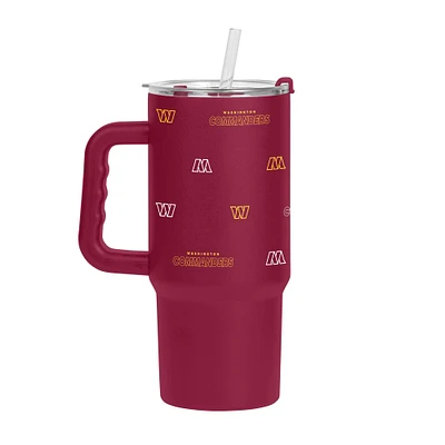 Verre à revêtement en poudre Step and Repeat de 24 oz des Washington Commanders