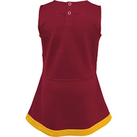 Girls Infant Burgundy Washington Commanders Cheer Captain Jumper Dress