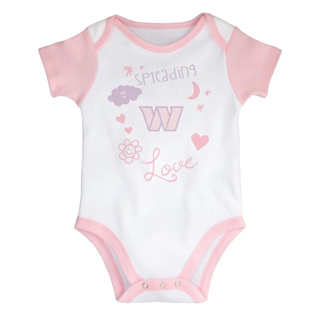 Ensemble de body et leggings tutu pour nouveau-nés bébés Washington Commanders blanc filles