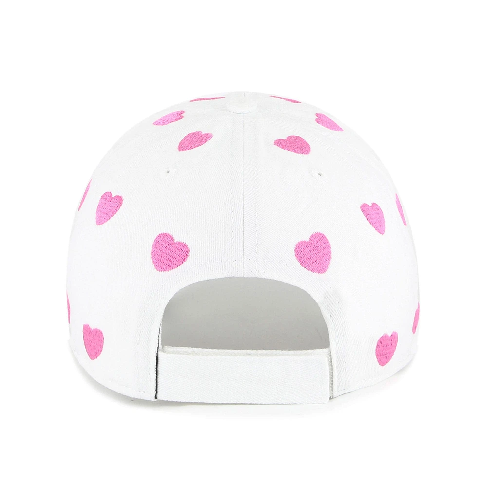 Chapeau réglable blanc Washington Commanders Surprise Clean Up '47 pour filles