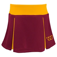 Girls Toddler Burgundy Washington Commanders Three-Piece Spirit Cheer Cheerleader Set