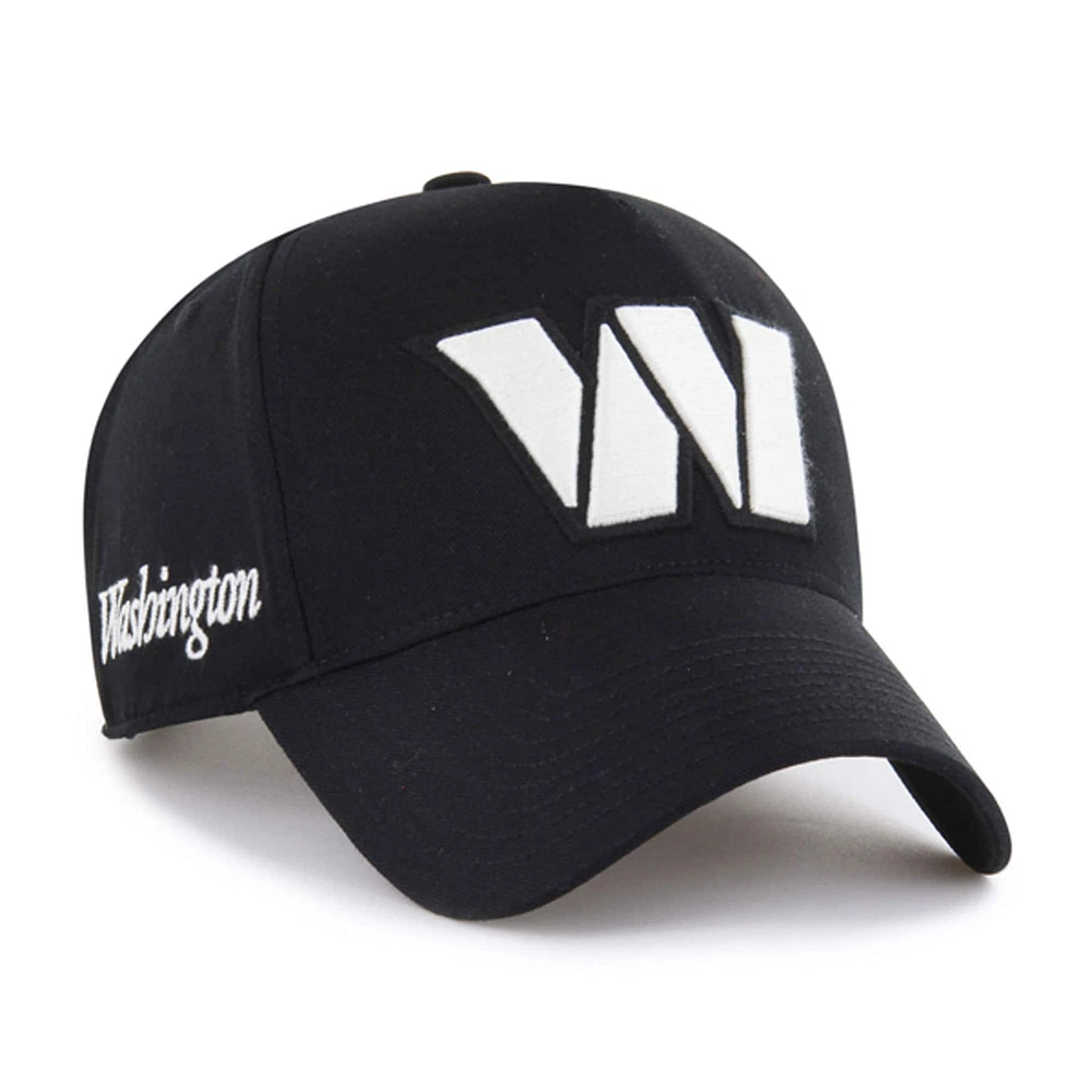 Casquette ajustable Washington Commanders Foundation Offside 47 noire pour homme