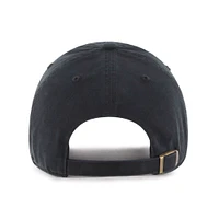 Men's '47 Black Washington Commanders Logo Pride Clean Up Adjustable Hat