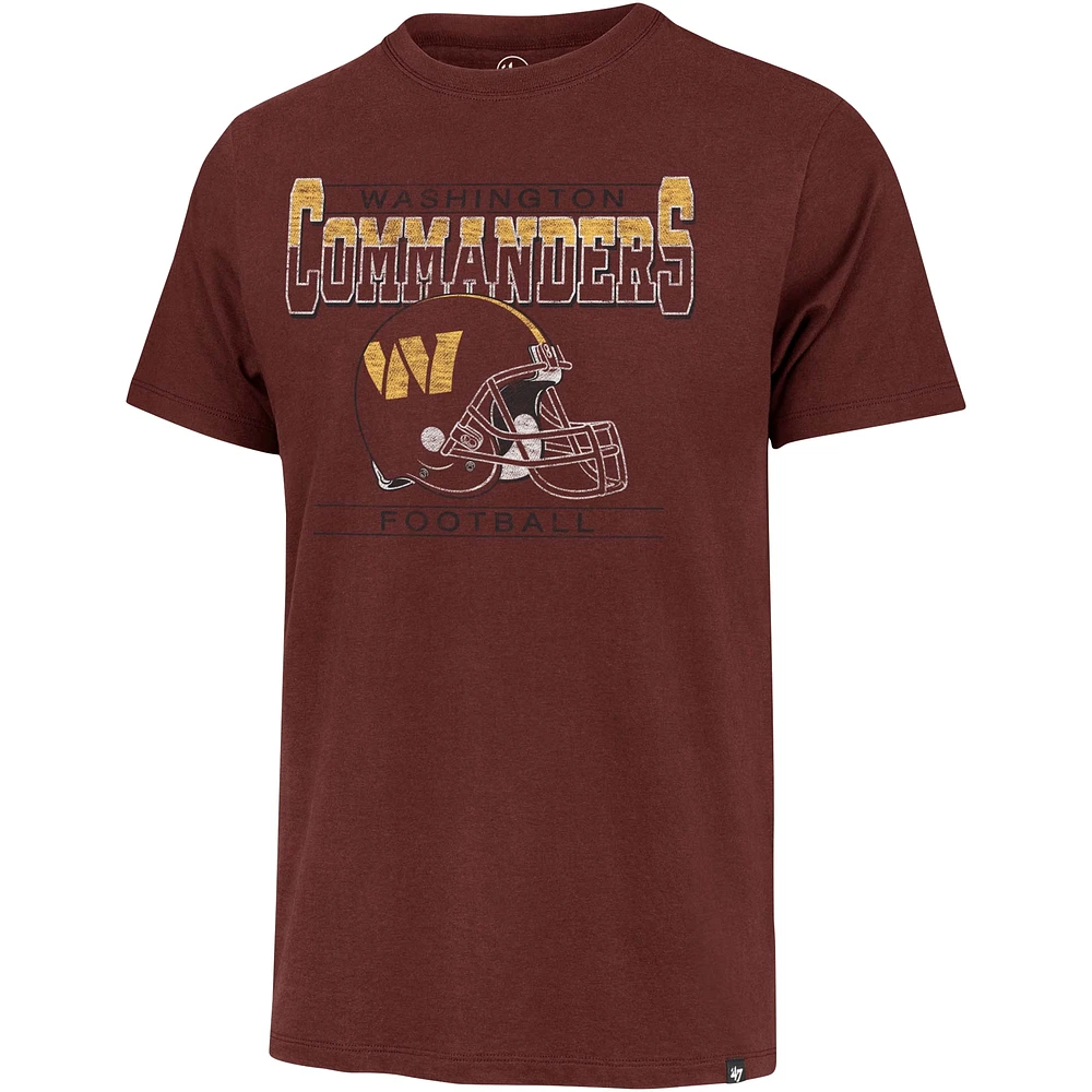 Men's '47 Burgundy Washington Commanders Time Lock Franklin T-Shirt
