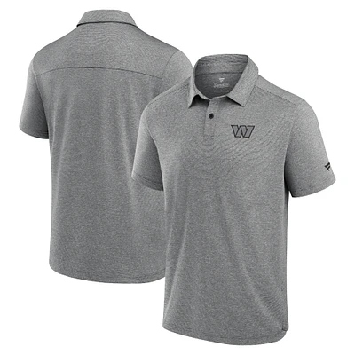 Polo technique noir Fanatics pour homme des Washington Commanders