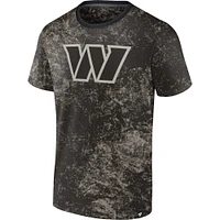T-shirt noir Shadow Fanatics pour hommes, Washington Commanders