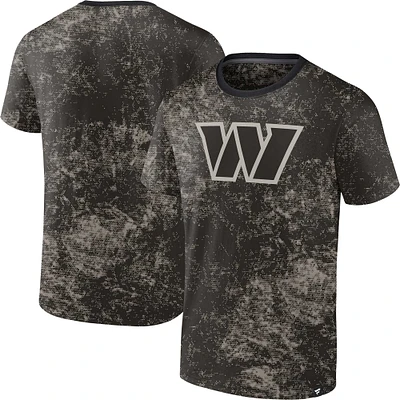 T-shirt noir Shadow Fanatics pour hommes, Washington Commanders