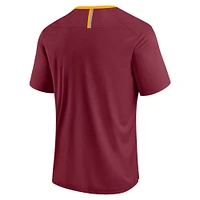 Men's Fanatics Burgundy Washington Commanders Defender Fade Slant T-Shirt