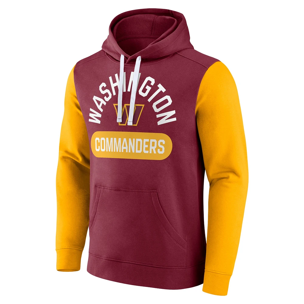 Men's Fanatics Burgundy Washington Commanders Extra Point Pullover Hoodie