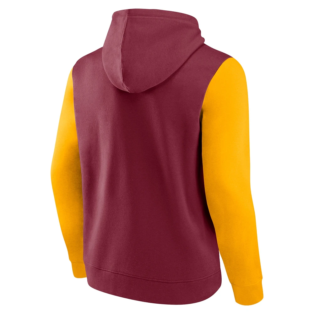 Men's Fanatics Burgundy Washington Commanders Extra Point Pullover Hoodie