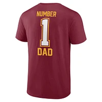 Men's Fanatics Burgundy Washington Commanders Father's Day T-Shirt