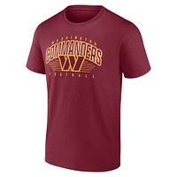 Men's Fanatics Burgundy Washington Commanders Line Clash T-Shirt