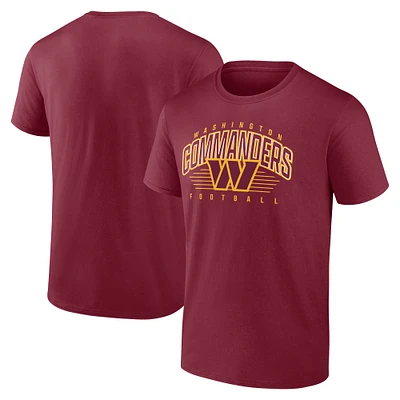 T-shirt Fanatics bordeaux Washington Commanders Line Clash pour hommes