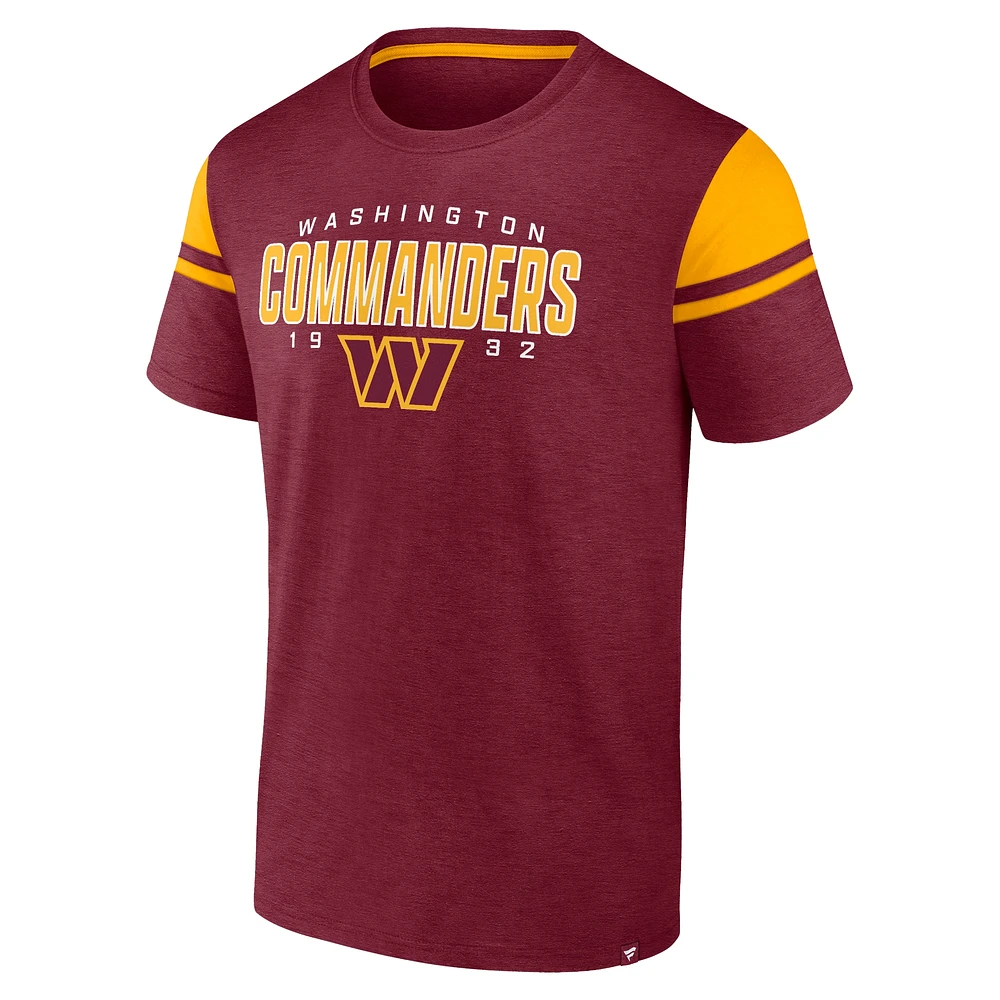 T-shirt flammé Old School Play Fanatics bordeaux Washington Commanders pour hommes
