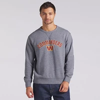Men's Fanatics  Heather Gray Washington Commanders Loop Terry Pullover Sweatshirt