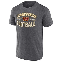 Men's Fanatics Heathered Charcoal Washington Commanders Want To Play T-Shirt