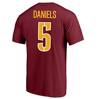 Men's Fanatics Jayden Daniels Burgundy Washington Commanders Big & Tall Player Name Number T-Shirt