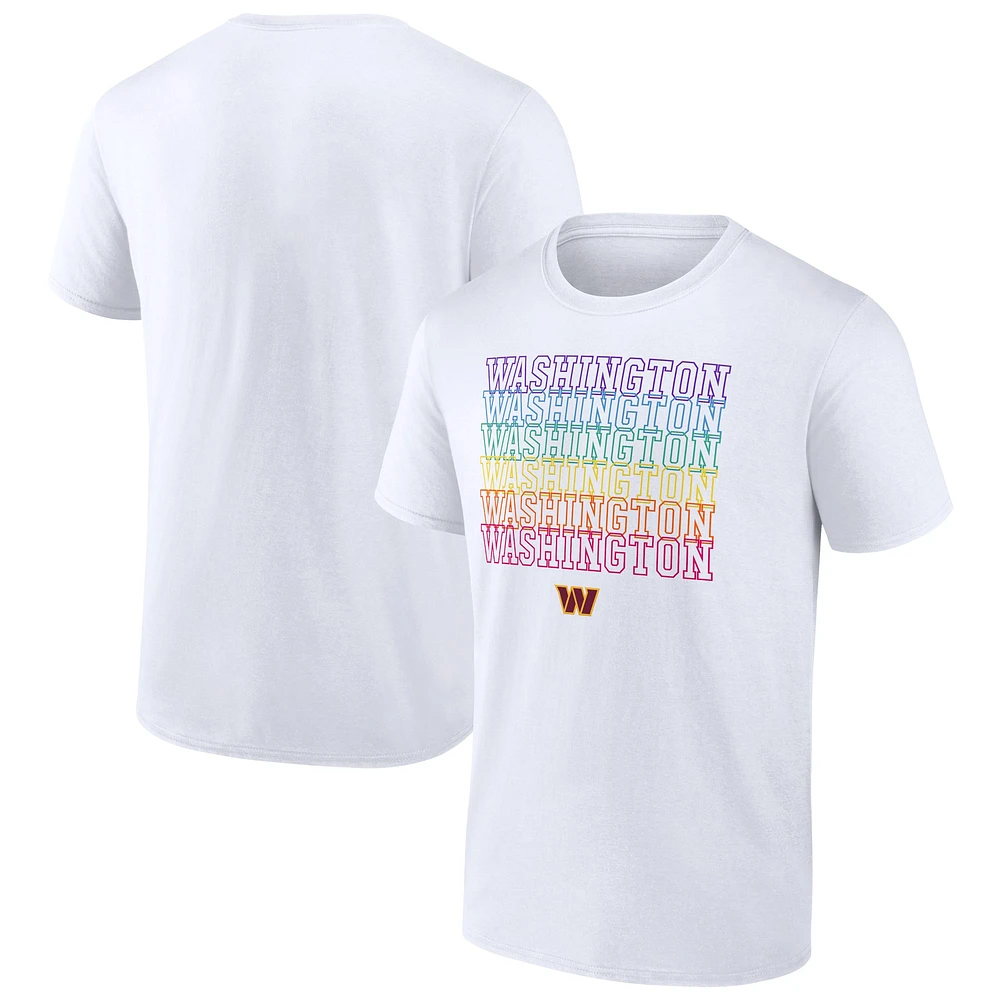 T-shirt blanc de l'équipe Fanatics Washington Commanders City Pride pour hommes