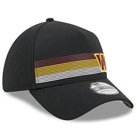 Men's New Era Black Washington Commanders Flawless Stripe 39THIRTY Flex Hat