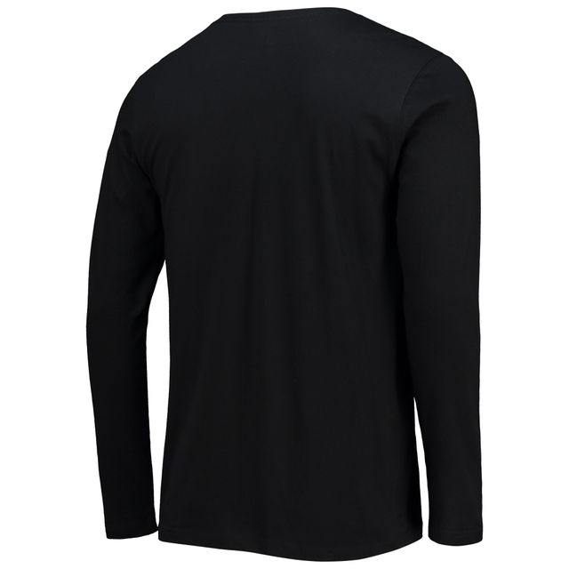 T-shirt à manches longues noir Washington Commanders New Era pour homme