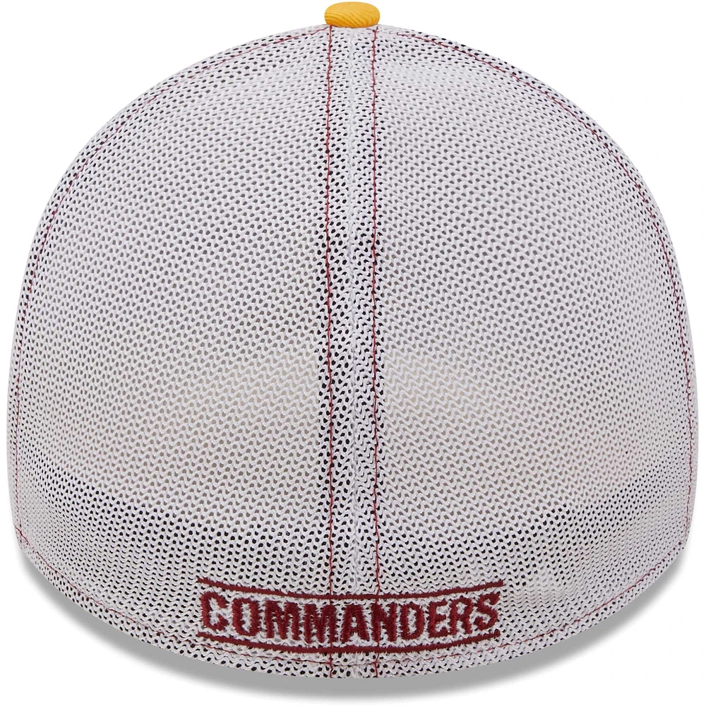 Men's New Era Burgundy/Gold Washington Commanders Team Banded 39THIRTY - Flex Hat