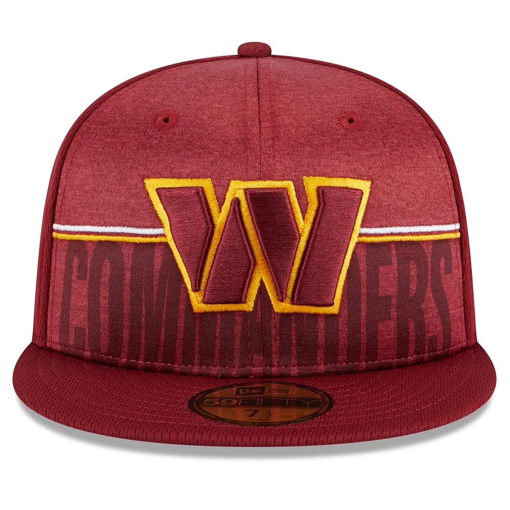 Men's New Era Burgundy Washington Commanders 2023 NFL Training Camp 59FIFTY Fitted Hat
