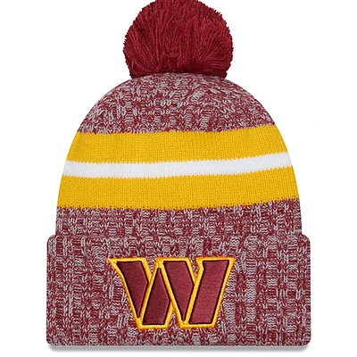 NWC WASHNFL BRGND NWC FA23 NFL HOMME SIDELINE SPORT CUFFED POM KNIT HATMENPOC