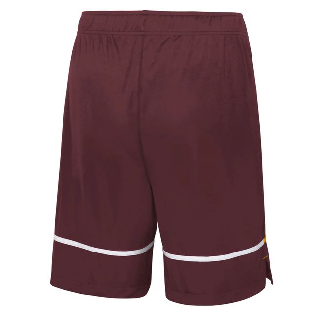 Short d'entraînement New Era Washington Commanders Combine Authentic Rusher bourgogne pour homme
